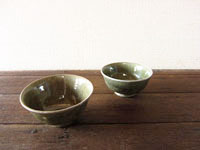 緑の御飯茶碗(飯碗)